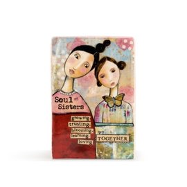 SOUL SISTERS CERAMIC BLOCK ART