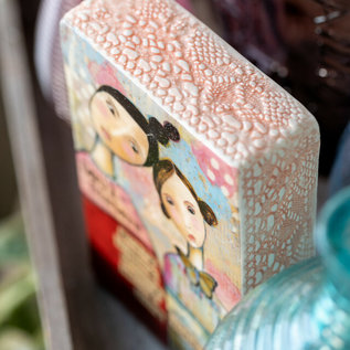 SOUL SISTERS CERAMIC BLOCK ART