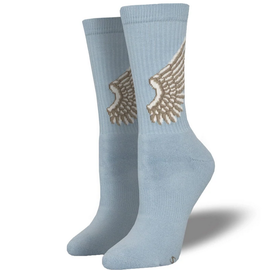 ANGEL WINGS WOMEN'S CREW SOCKS