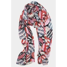 VIVANTE Jungle Leaves Scarf Red