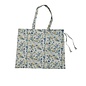 FLORAL DRAWSTRING COTTON TOTE - COLOR CHOICES