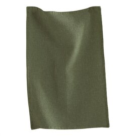 WAFFLE WEAVE DISH TOWEL- MOSS GREEN