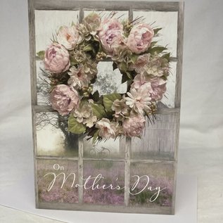 Mother’s Day Card Pink Floral Wreath