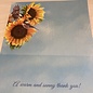 CARD Sunflower Birds Thank You