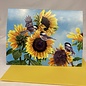 CARD Sunflower Birds Thank You
