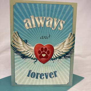 Pet Sympathy Card Always and Forever