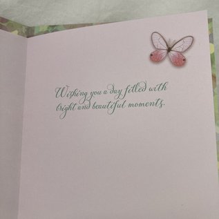 Birthday Card Sparkle Butterflies