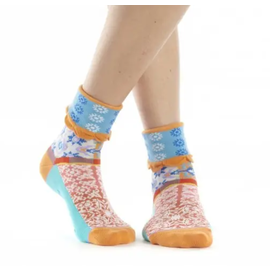 DUB & DRINO SOCKS  CUFFED SHORTIES-Azul