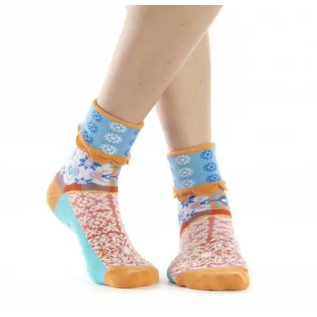 DUB & DRINO Womens Cuffed Socks-Azul
