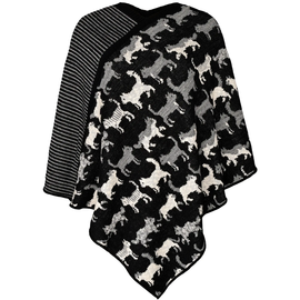 GREEN 3 SALE FROM $92 - COTTON PONCHO - KITTIES