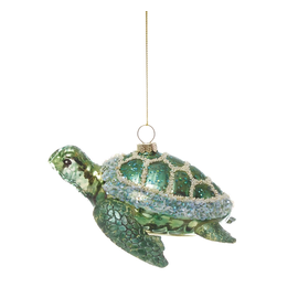 SEA TURTLE GLASS ORNAMENT