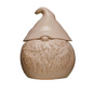STONEWARE LIDDED GNOME POT