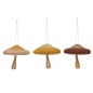 WOOLY MUSHROOM ORNAMENT ASSORTED COLORS