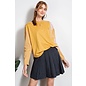 SALE! MUSTARD MIXED STRIPES TOP