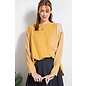 MUSTARD MIXED STRIPES TOP