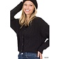 SALE FROM $45- CABLE CARDIGAN - BLACK