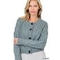 SALE FROM $45 - CABLE CARDIGAN - BLUE GREY