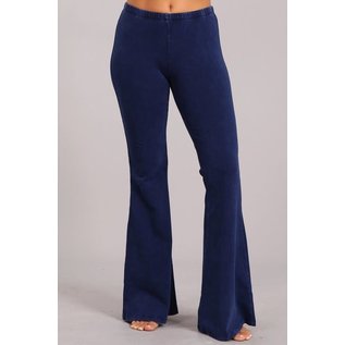 SALE FROM $40- MINERAL WASH BELL BOTTOM - GALAXY BLUE