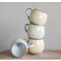 ROUND  BEE MUG - HONEYCOMB WHITE