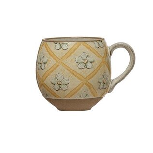 ROUND  BEE MUG - FLOWERS
