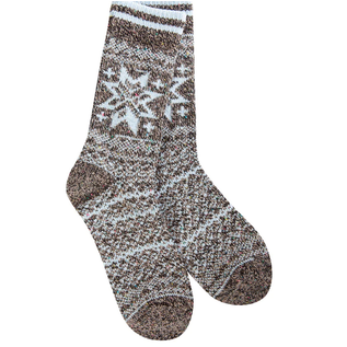WORLD'S SOFTEST SOCK SOCKS SNOWFLAKE CONFETTI  BLUE