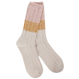 WORLD'S SOFTEST SOCK POINTELLE - ROSE MULTI