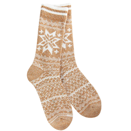 WORLD'S SOFTEST SOCK SNOWFLAKE CONFETTI CREW SPICE