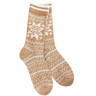 WORLD'S SOFTEST SOCK SOCKS SNOWFLAKE CONFETTI SPICE