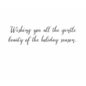 HOLIDAY CARD RUNNING DEER / CHICKADEE