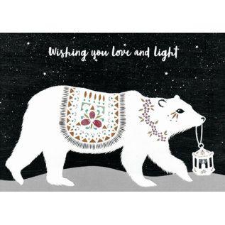 HOLIDAY CARD LOVE AND LIGHT BEAR / SNOWQUEEN