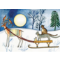 HOLIDAY CARD MIDWINTER SLED