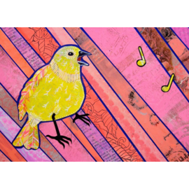 THANK YOU CARD YELLOW BIRD