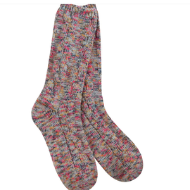 WORLD'S SOFTEST SOCK SOCK WEEKEND RAGG CABLE CREW  - CELESTIAL