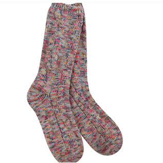 WORLD'S SOFTEST SOCK SOCK WEEKEND RAGG CABLE CREW  - CELESTIAL