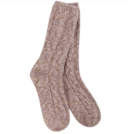 WORLD'S SOFTEST SOCK SOCK  WEEKEND RAGG CABLE CREW  - NIRVANA