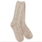 WORLD'S SOFTEST SOCK SOCK WEEKEND RAGG CABLE CREW  - STONE