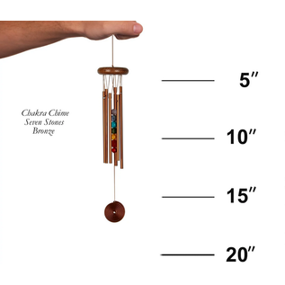 WOODSTOCK CHAKRA CHIMES - seven stones- BRONZE