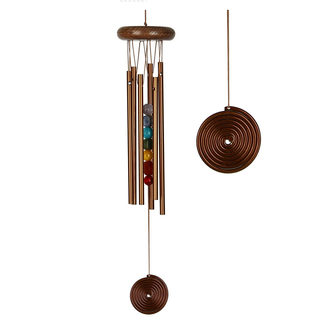 WOODSTOCK CHAKRA CHIMES - seven stones- BRONZE