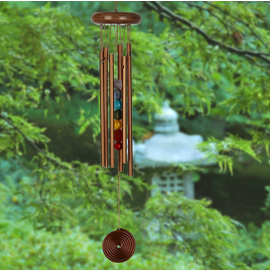 WOODSTOCK CHAKRA CHIMES - seven stones- BRONZE