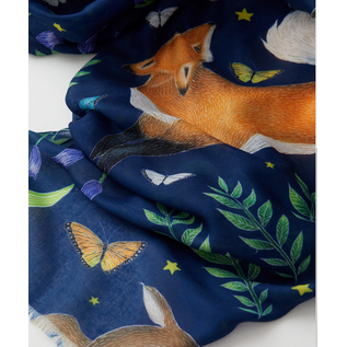 FABLE ENGLAND HARE AND FOX  SCARF