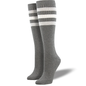 RUGBY STRIPE SKATE SOCKS   GREY