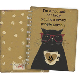 SPIRAL NOTEBOOK- CAT LADY