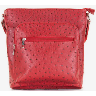 VEGAN LEATHER 4 pocket BAG - red