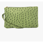 VEGAN LEATHER WRISTLET - OLIVE