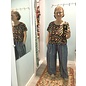 KAMALA DESIGNS PANSY TOP - PASTEL DOTS ON CHOCOLATE