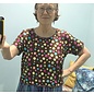 KAMALA DESIGNS PANSY TOP - PASTEL DOTS ON CHOCOLATE