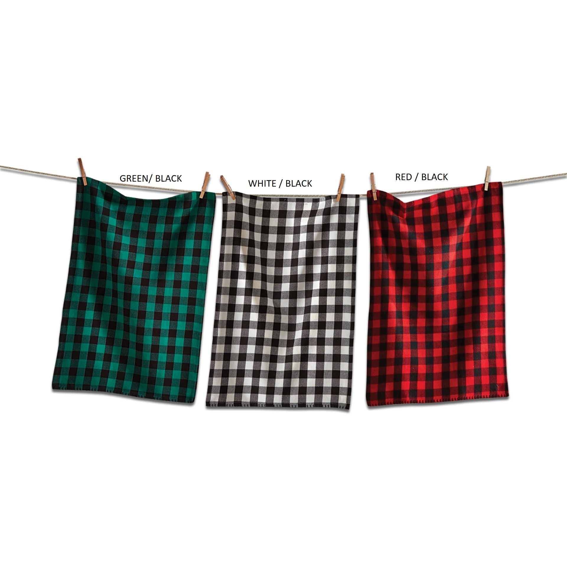 Black and white buffalo check dish towels clearance