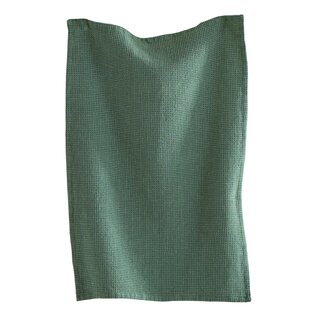 WAFFLE WEAVE TOWEL- GREEN SLATE