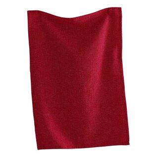 WAFFLE WEAVE DISH TOWEL- RED