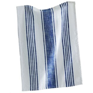 RUSTIC STRIPED TOWEL - NAVY & WHITE